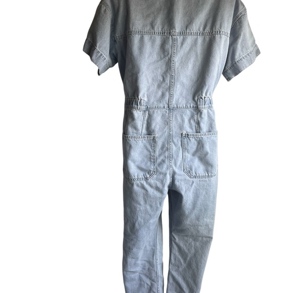 FREE PEOPLE x We The Free Marci Denim Jumpsuit in Clear Skies, Size Medium - Picture 5 of 11